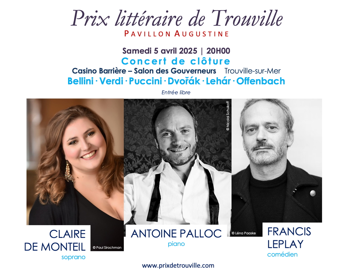 Prix Littéraire de Trouville - Pavillon Augustine | Concert de Clôture